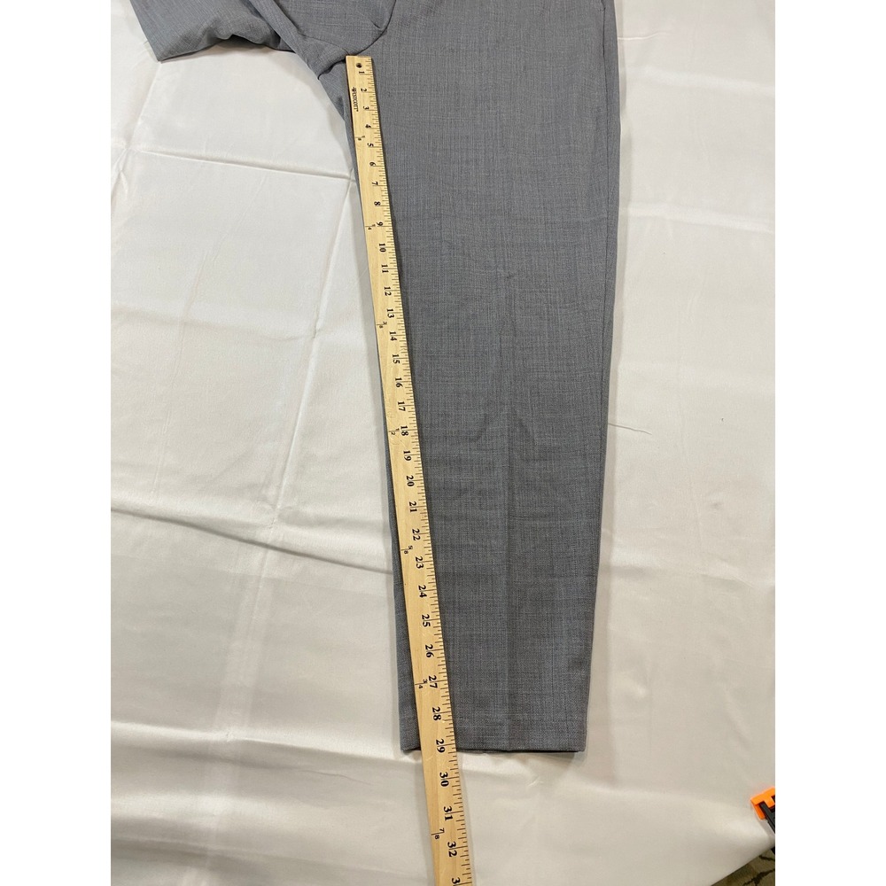 Ted Baker London Mens 34R Slim Fit Grey Wool Blend Selwynt Dress Pants Trousers - Picture 8 of 11